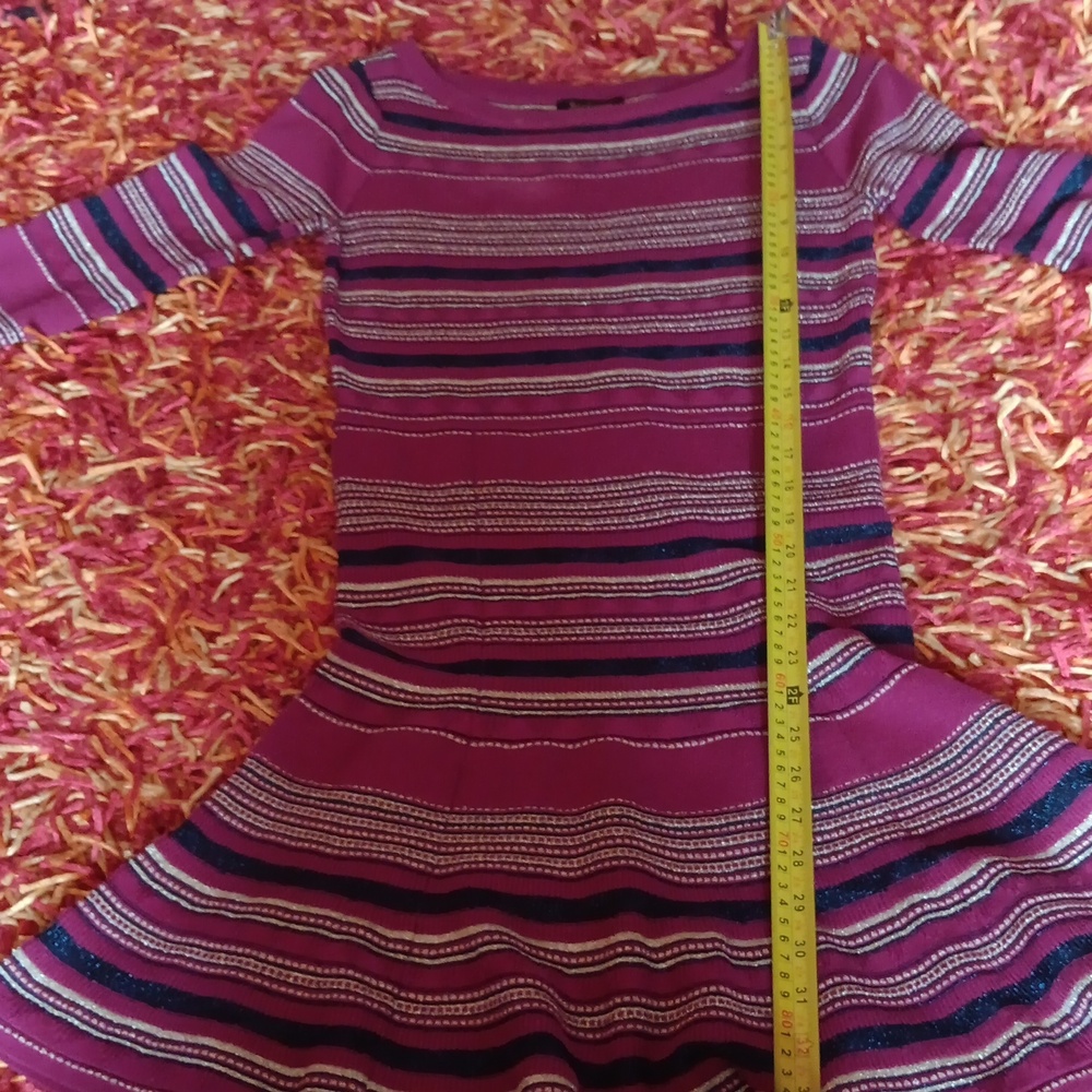 Juicy Couture Black Label Striped Pink and Black Mini Dress - Picture 7 of 7